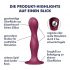 Satisfyer Double Ball-R - Weighted Dildo with Suction Cup (Red) 