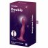 Satisfyer Double Ball-R - Weighted Dildo with Suction Cup (Red) 