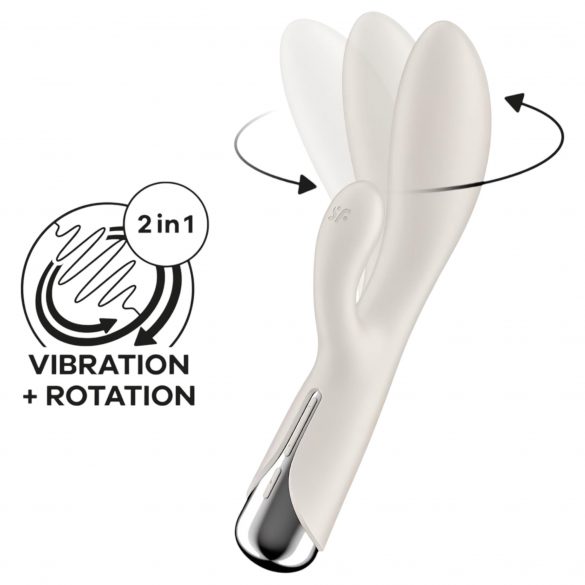 Satisfyer Spinnande Kanin 1 - roterande klitorisstimulator (beige)