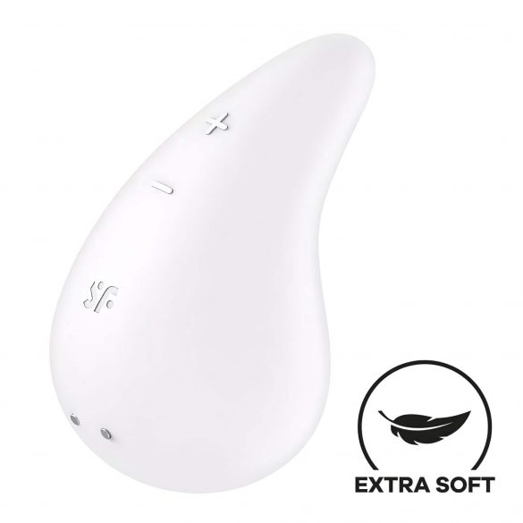 Satisfyer Dew Drop - uppladdningsbar, vattentät klitorisstimulator (vit)