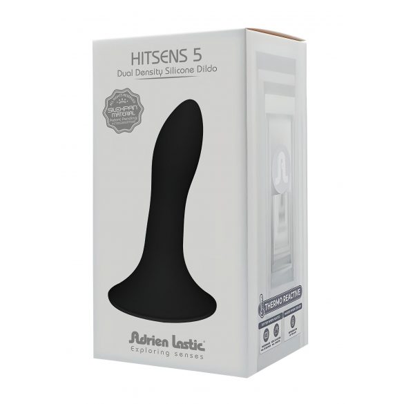 Hitsens 5 - formbar, sugpropp anal dildo (svart)