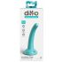 Dillio Nyfiken - sugkopp dildo i silikon (15cm) - turkos