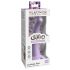 Dillio Nyfiken Fem - sugpropp silikon dildo (15cm) - lila