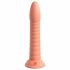 Dillio Wild Thing - sugkoppare räfflad dildo (19 cm) - orange