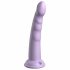 Dillio Slim Seven - sugkopp dildo (20cm) - lila