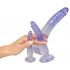 Kristallklar - analtränare dildo set - 3 st (genomskinlig-blå)