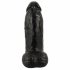 Realistixxx Real Giant - gigantisk dildó - 22 cm (svart)