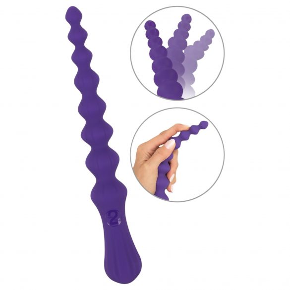 You2Toys - Kulformad, flexibel analdildo (lila)