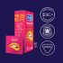 Durex Emoji PleasureMe - ribbad-prickig kondom (12 st)