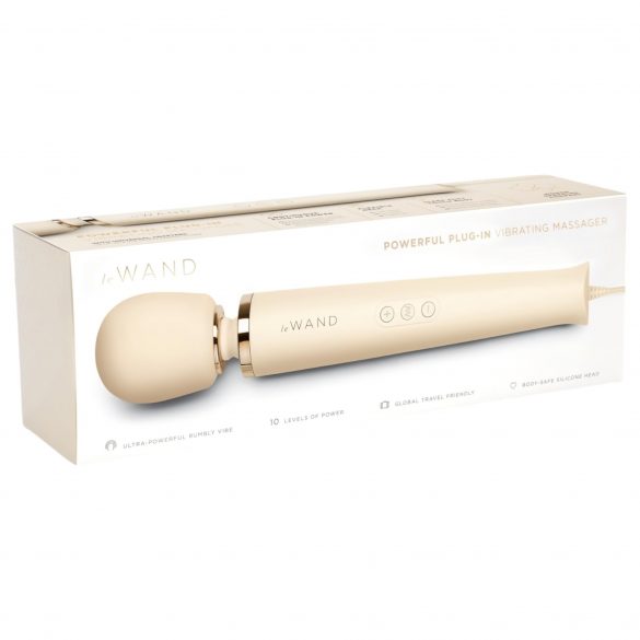 le Wand - exklusiv, eldriven massager (beige)