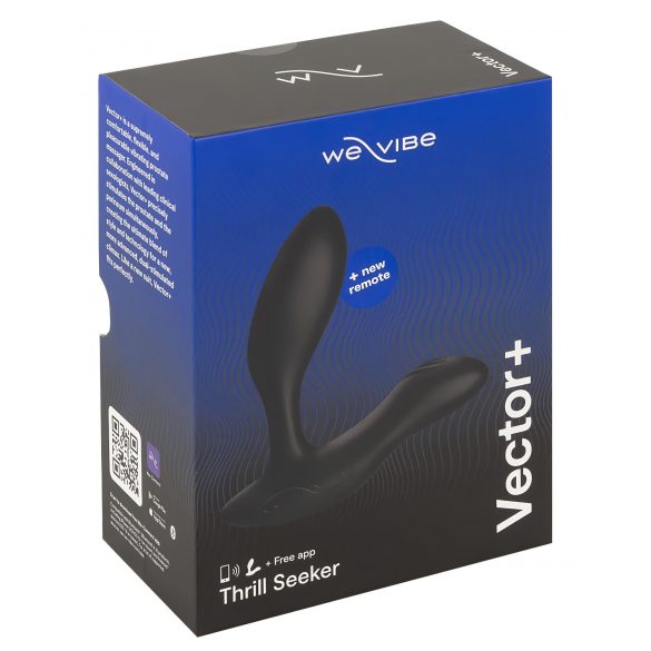 We-Vibe Vector+ - uppladdningsbar, smart anal vibrator (svart)