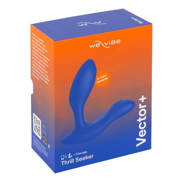 We-Vibe Vector+ - uppladdningsbar, smart anal vibrator (blå)