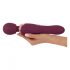 You2Toys Grande - uppladdningsbar massagevibrator (vinröd)