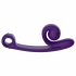 Snail Vibe Curve - 2-i-1 klitorisstimulator och vibrator (lila)