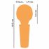 You2Toys Mini Wand - uppladdningsbar massagevibrator (gul)