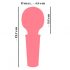 You2Toys Mini Wand - uppladdningsbar massagevibrator (rosa)