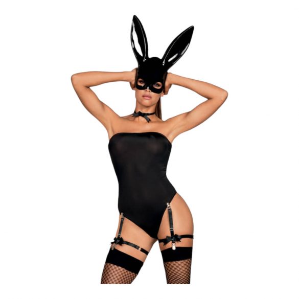 Obsessive OB7008 Sexy Bunny - kanindräkt (svart) - L/XL