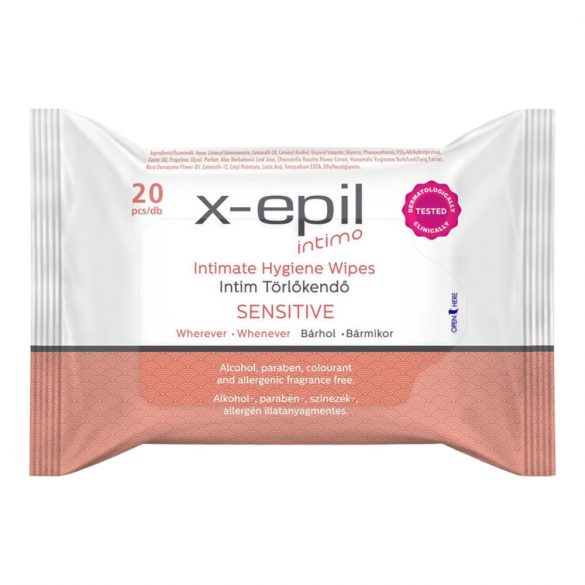 X-Epil Intimo Sensitive - intimservetter (20 st)