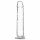 Addiction Crystal - dildo med fot (genomskinlig) - 18cm