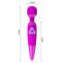 Pretty Love Wand - uppladdningsbar massagevibrator (lila)