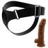 Pretty Love Harness - universell strap-on med dildo - 17 cm (svart)