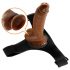 Pretty Love Harness - universell strap-on med dildo - 17 cm (svart)