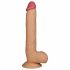 Lovetoy King-Sized - sugkunget, realistisk dildos med pung - 25cm (naturlig färg)