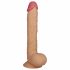 Lovetoy King-Sized - sugkunget, realistisk dildos med pung - 25cm (naturlig färg)