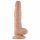 Lovetoy Real Extreme - sugkopp dildo med pung - 21cm (naturfärgad)