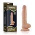 Lovetoy Real Extreme - sugkopp dildo med pung - 21cm (naturfärgad)