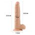 Lovetoy Real Extreme - sugkoppsdildo - 24 cm