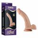 Lovetoy Real Extreme - med sugkopp, testiklar & G-punkt dildo - 21 cm (naturlig)