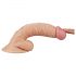 Lovetoy Real Extreme - G-punktdildo med bas och pung - 19 cm (naturlig)