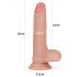 Lovetoy Nature Cock - tvålagers realistisk dildo - 18 cm (naturlig)