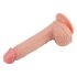 Lovetoy Nature Cock - verklighetstrogen dildo med sugkopp - 21cm (natur)