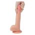 Lovetoy Nature Cock - verklighetstrogen dildo med sugkopp - 21cm (natur)