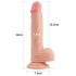 Lovetoy Nature Cock - verklighetstrogen dildo med sugkopp - 21cm (natur)