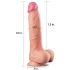 Lovetoy Nature Cock - tvåskikts realistisk dildo - 25 cm (natur)