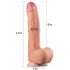 Lovetoy Nature Cock - Dildó med dubbla lager - 28 cm (naturlig)