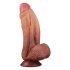 Lovetoy - Tvålagers naturtrogen dildo - 26 cm (naturlig)