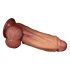 Lovetoy - Tvålagers naturtrogen dildo - 26 cm (naturlig)