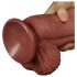 Lovetoy - Tvålagers naturtrogen dildo - 26 cm (naturlig)