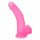 Lovetoy Jelly Studs - naturtrogen dildo med sugfot - 20 cm (rosa)