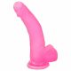 Lovetoy Jelly Studs - naturtrogen dildo med sugfot - 20 cm (rosa)