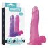 Lovetoy Jelly Studs - naturtrogen dildo med sugfot - 20 cm (rosa)