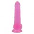 Lovetoy Jelly Studs - naturtrogen dildo med sugfot - 20 cm (rosa)