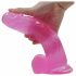 Lovetoy Jelly Studs - naturtrogen dildo med sugfot - 20 cm (rosa)