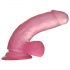 Lovetoy Jelly Studs - realistisk dildo med fot - 15 cm (rosa)