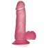 Lovetoy Jelly Studs - realistisk dildo med fot - 15 cm (rosa)