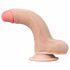 Lovetoy Dubbel - sugkopp dildo - 18cm (naturlig)